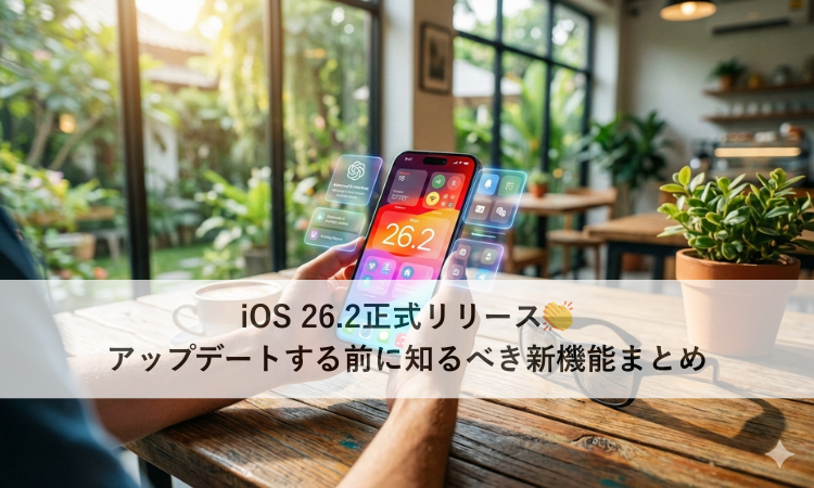 iOS 26.2正式リリース👏アップデートする前に知るべき新機能まとめ