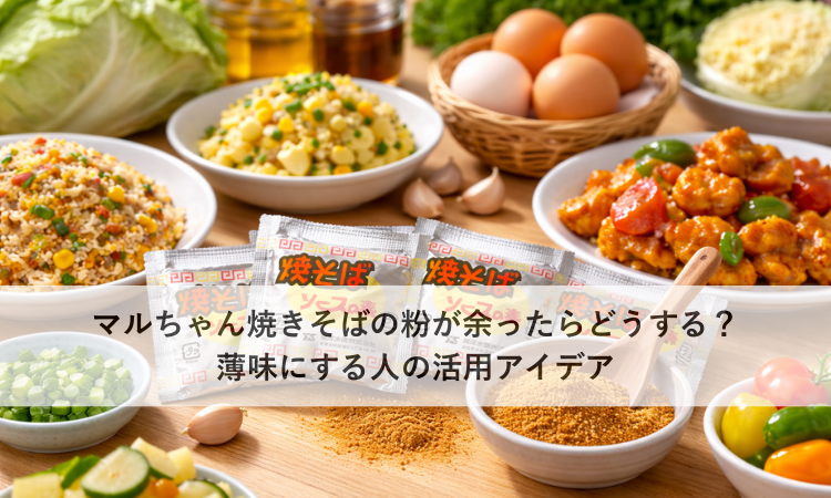 マルちゃん焼きそばの粉が余ったらどうする？薄味にする人の活用アイデア