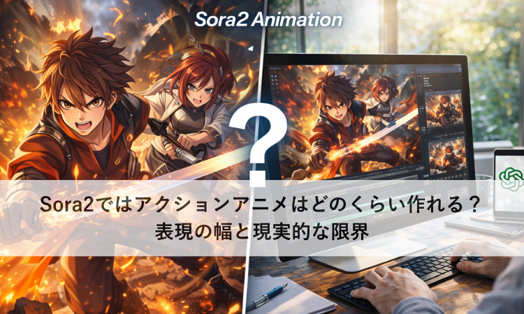 Sora2ではアクションアニメはどのくらい作れる？表現の幅と現実的な限界