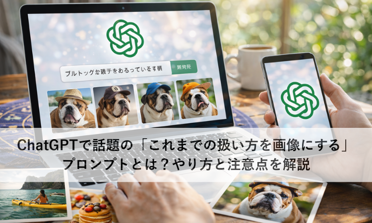 ChatGPTで話題の「これまでの扱い方を画像にする」プロンプトとは？やり方と注意点を解説