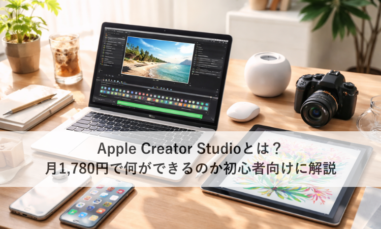 Apple Creator Studioとは？月1,780円で何ができるのか初心者向けに解説