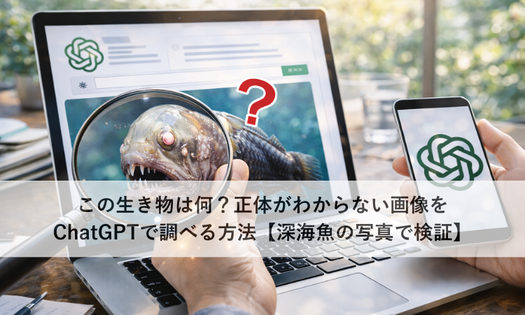 この生き物は何？正体がわからない画像をChatGPTで調べる方法【深海魚の写真で検証】