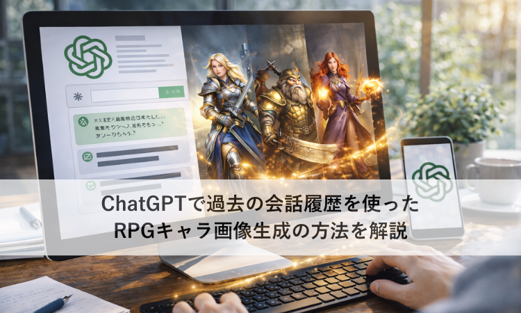 ChatGPTで過去の会話履歴を使ったRPGキャラ画像生成の方法を解説