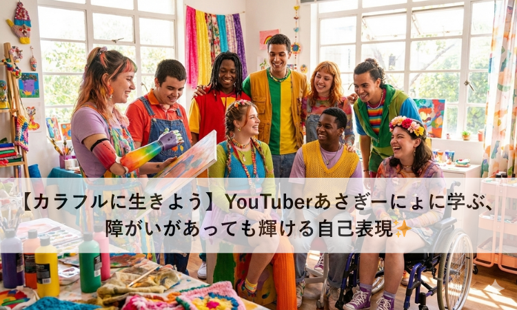 【カラフルに生きよう】YouTuberあさぎーにょに学ぶ、障がいがあっても輝ける自己表現✨