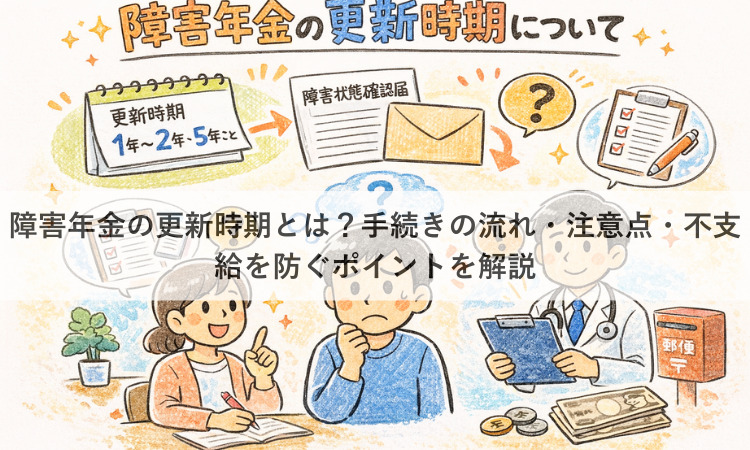 障害年金の更新時期とは？手続きの流れ・注意点・不支給を防ぐポイントを解説