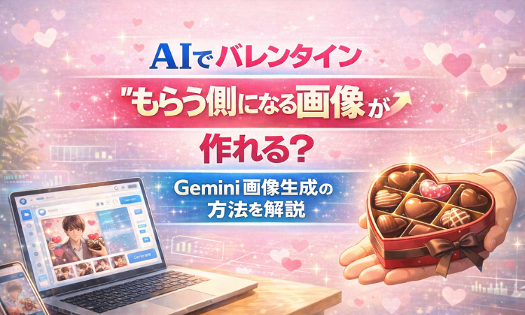 AIでバレンタインを“もらう側になる画像”が作れる？Gemini画像生成の方法を解説