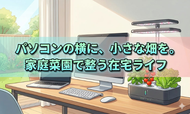 パソコンの横に、小さな畑を。家庭菜園で整う在宅ライフ