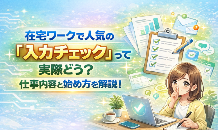 在宅ワークで人気の「入力チェック」って実際どう？仕事内容と始め方を解説！