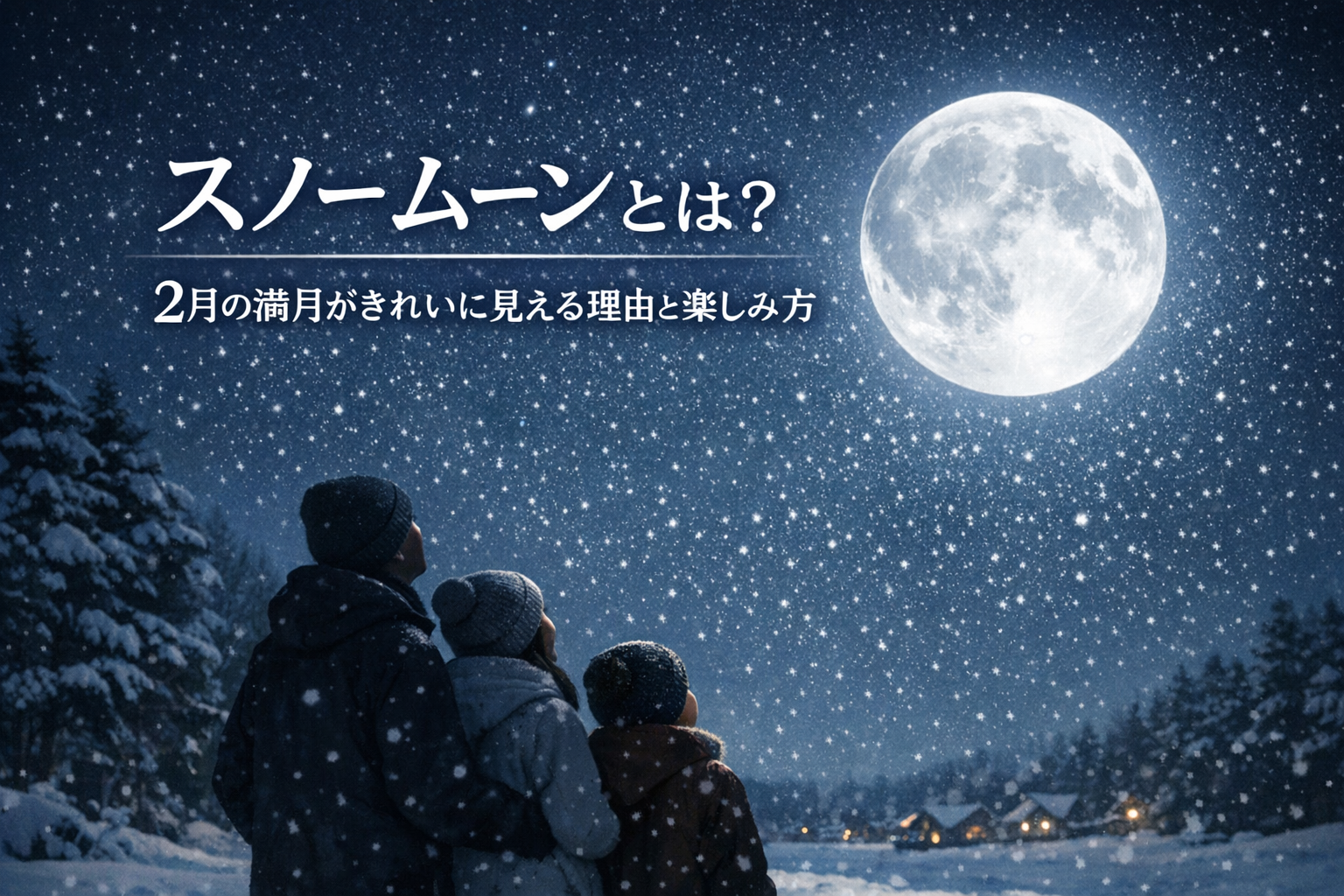 スノームーンとは？2月の満月がきれいに見える理由と楽しみ方