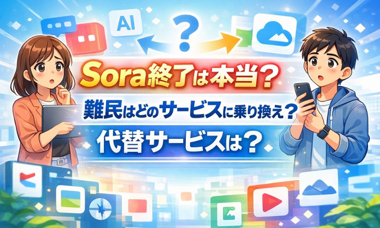 Sora終了は本当？ 難民はどのサービスに乗り換え？代替サービスは？