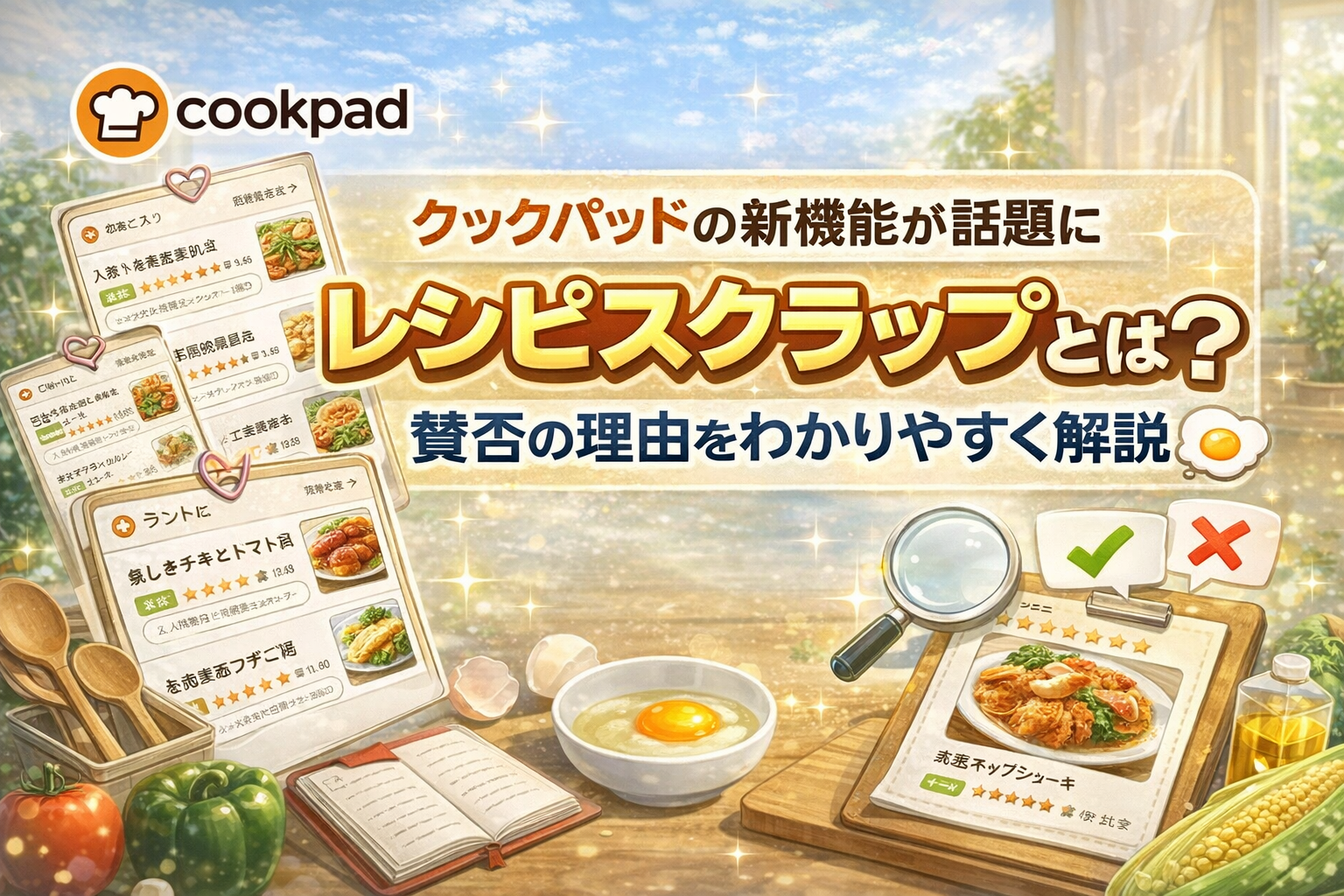 クックパッドの新機能が話題に レシピスクラップとは？賛否の理由をわかりやすく解説🍳