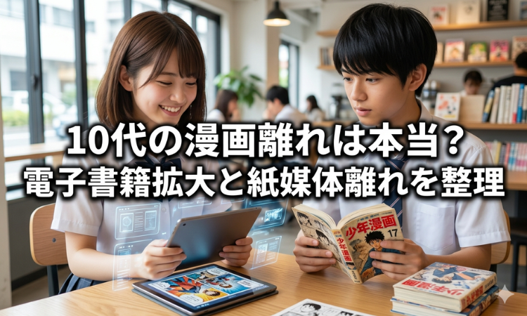 10代の漫画離れは本当？電子書籍拡大と紙媒体離れを整理
