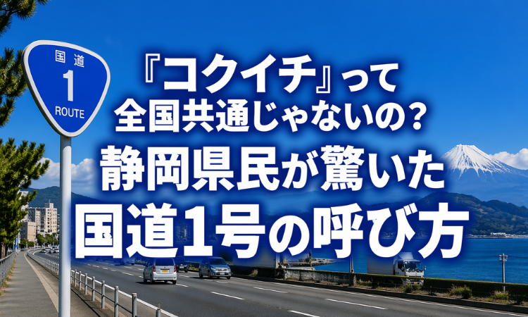 「コクイチ」って全国共通じゃないの？静岡県民が驚いた国道1号の呼び方