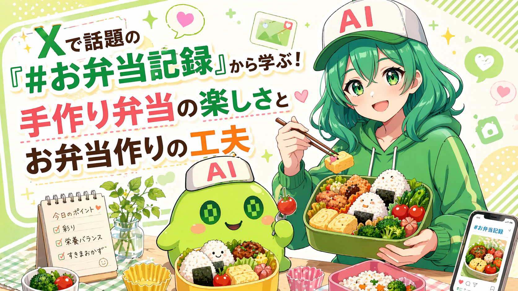 Xで話題の「#お弁当記録」から学ぶ！手作り弁当の楽しさとお弁当作りの工夫