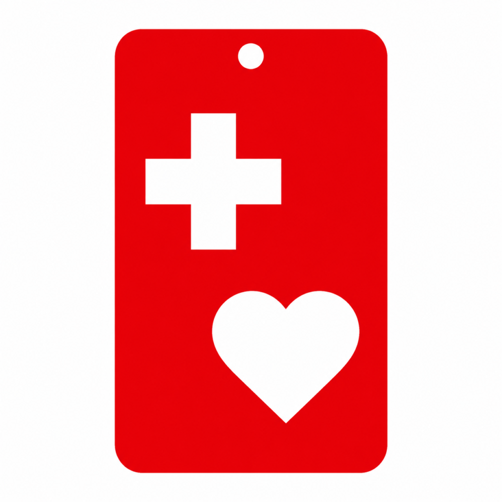 ChatGPTで生成したヘルプマーク風画像。