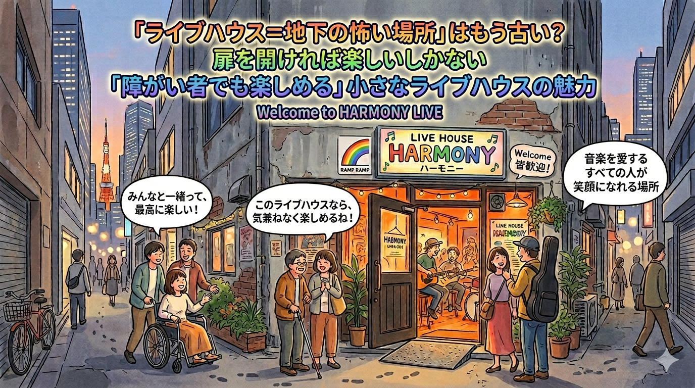 「ライブハウス＝地下の怖い場所」はもう古い？扉を開ければ楽しいしかない「障がい者でも楽しめる」小さなライブハウスの魅力