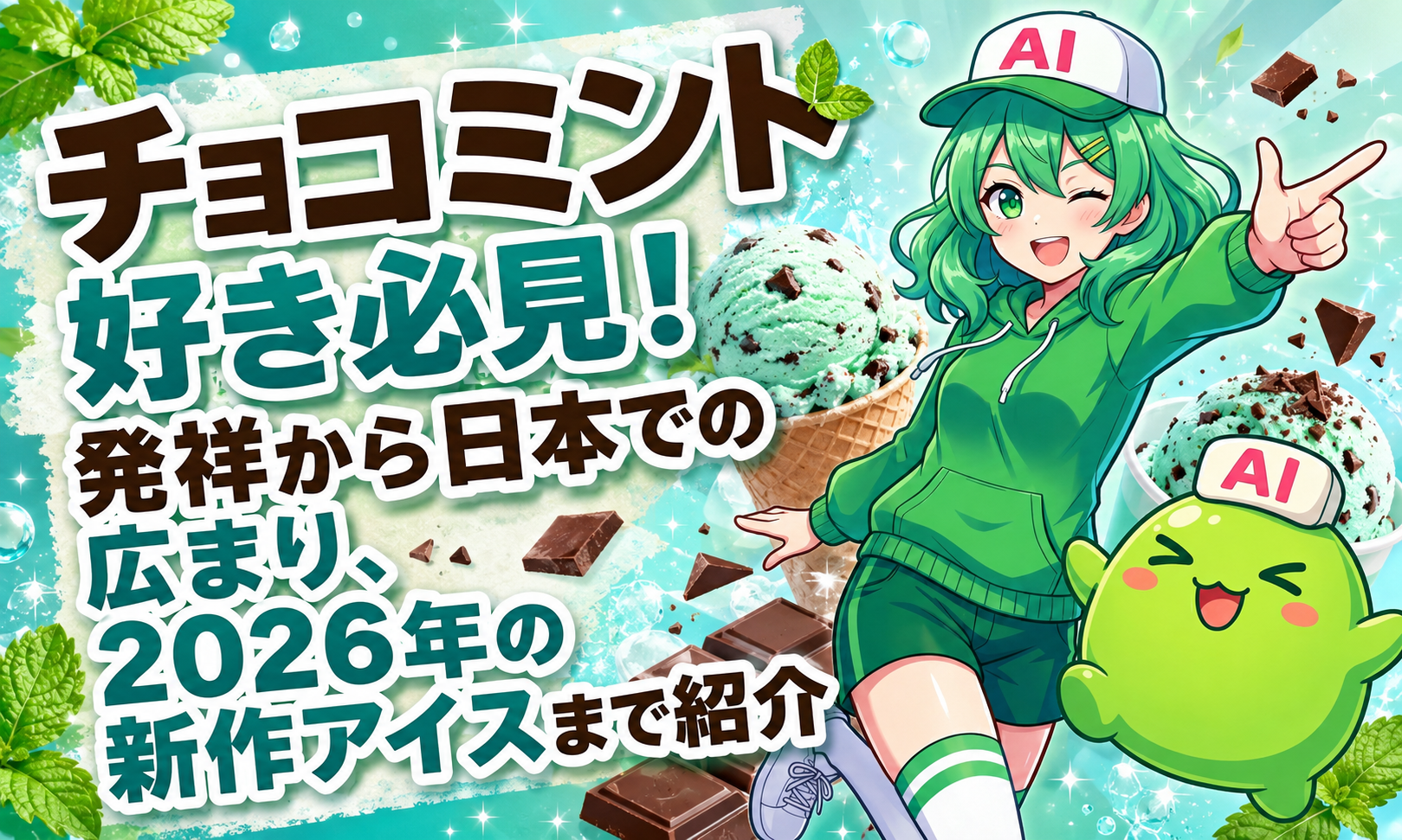 チョコミント好き必見！発祥から日本での広まり、2026年の新作アイスまで紹介