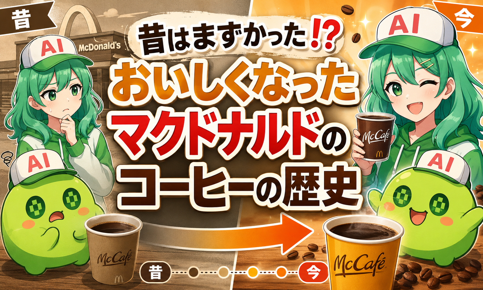 昔はまずかった⁉おいしくなったマクドナルドのコーヒーの歴史