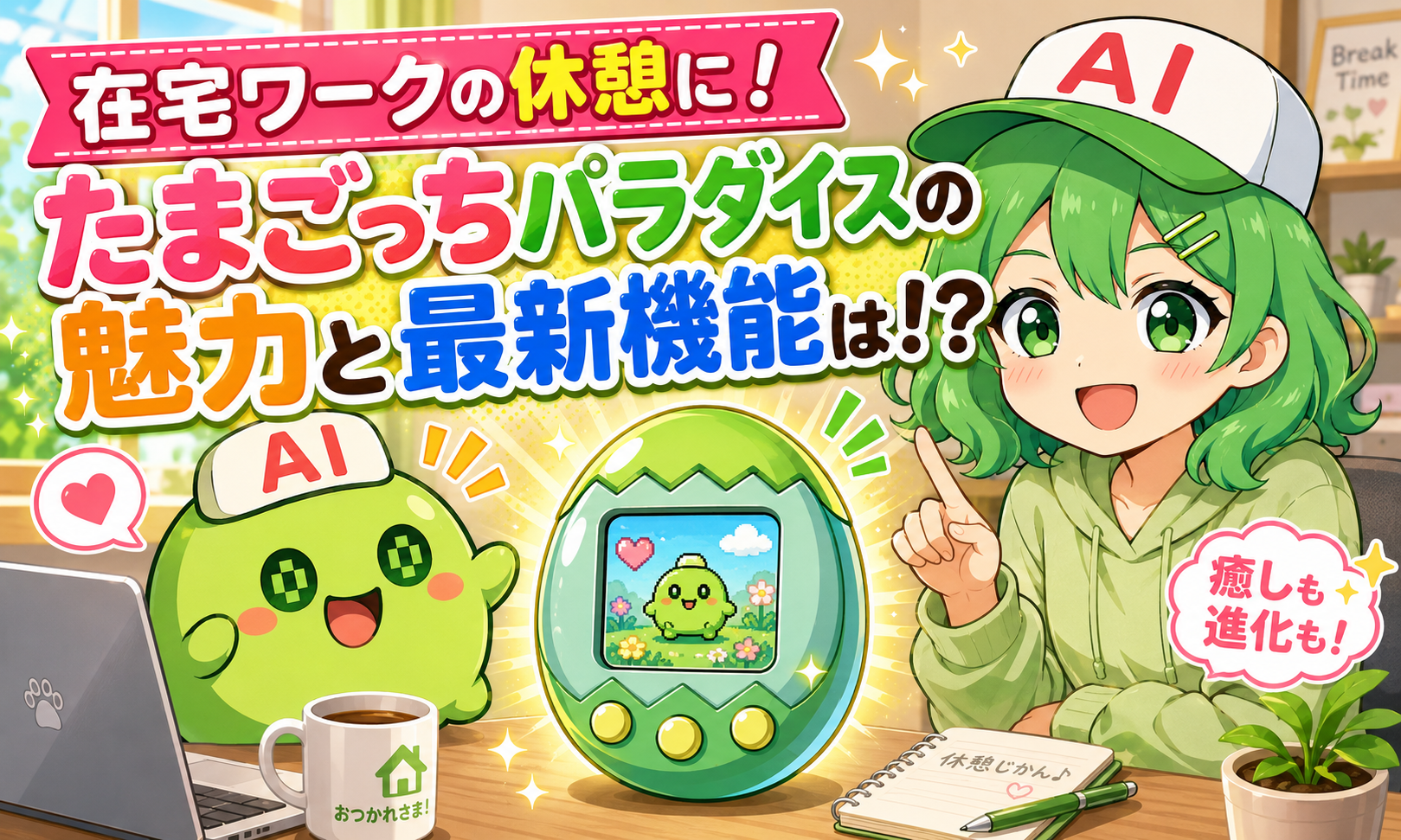 在宅ワークの休憩に！たまごっちパラダイスの魅力と最新機能は！？
