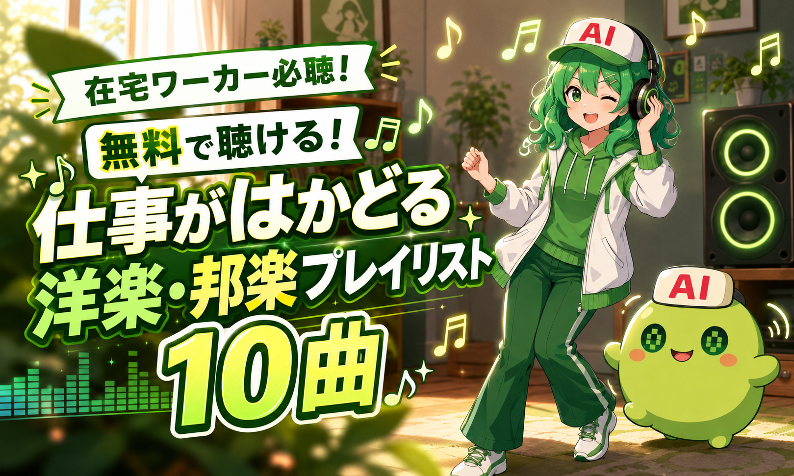 在宅ワーカー必聴！無料で聴ける！仕事がはかどる洋楽・邦楽プレイリスト10曲