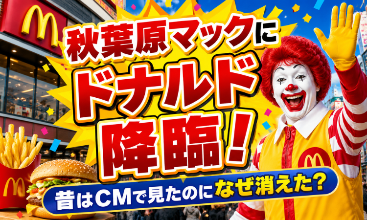 秋葉原マックにドナルド降臨！昔はCMで見たのになぜ消えた？