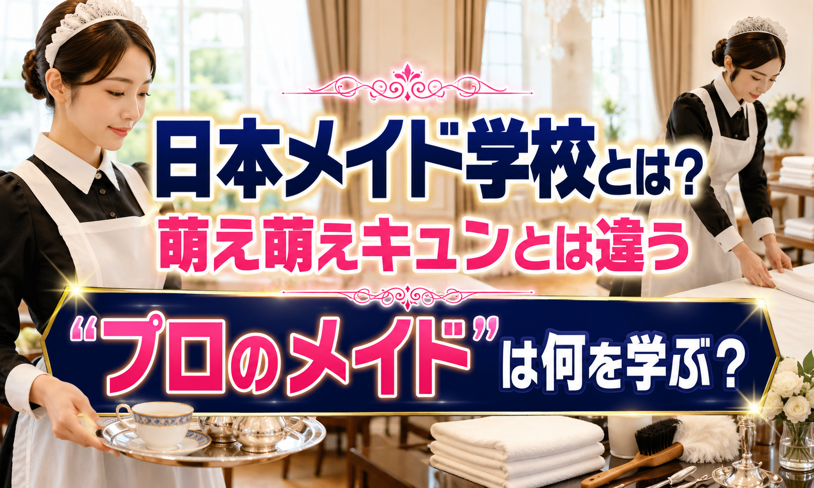 日本メイド学校とは？萌え萌えキュンとは違う“プロのメイド”は何を学ぶ？