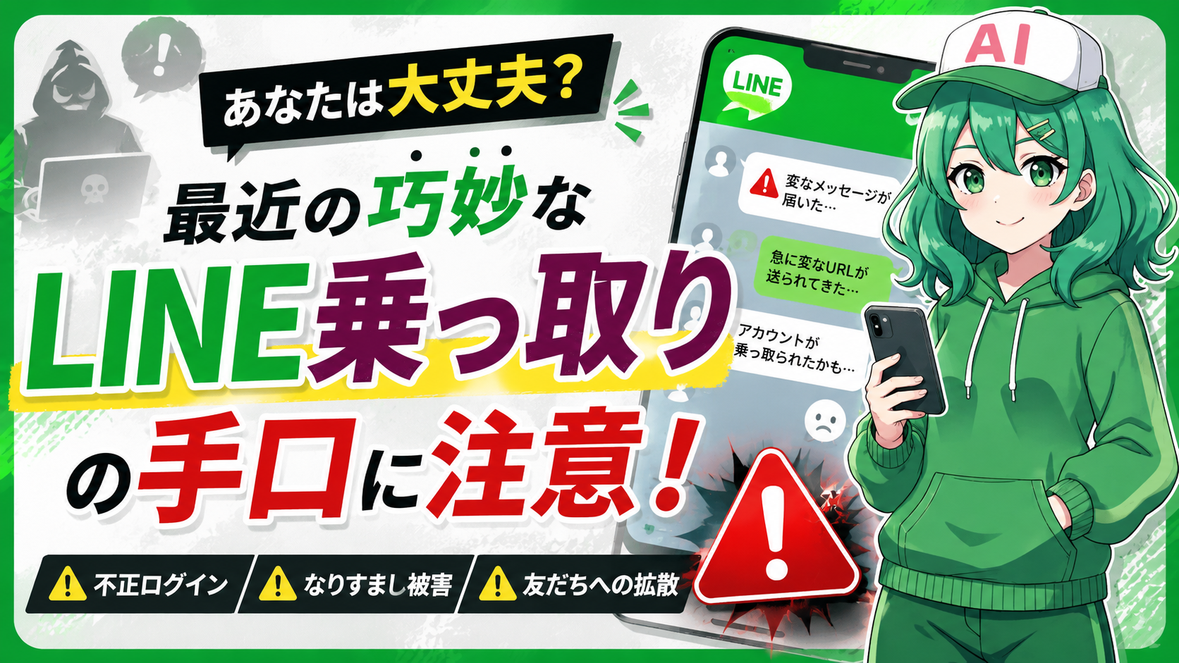 あなたは大丈夫？最近の巧妙なLINE乗っ取りの手口に注意！