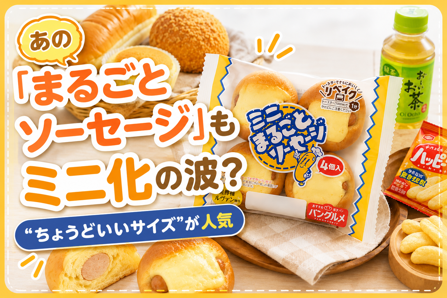 あの「まるごとソーセージ」もミニ化の波？“ちょうどいいサイズ”が人気