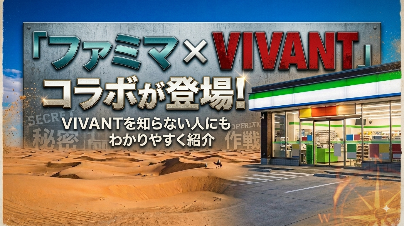 「ファミマ×VIVANT」コラボが登場！VIVANTを知らない人にもわかりやすく紹介