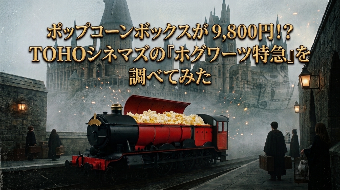 ポップコーンボックスが9,800円！？TOHOシネマズの『ホグワーツ特急』を調べてみた