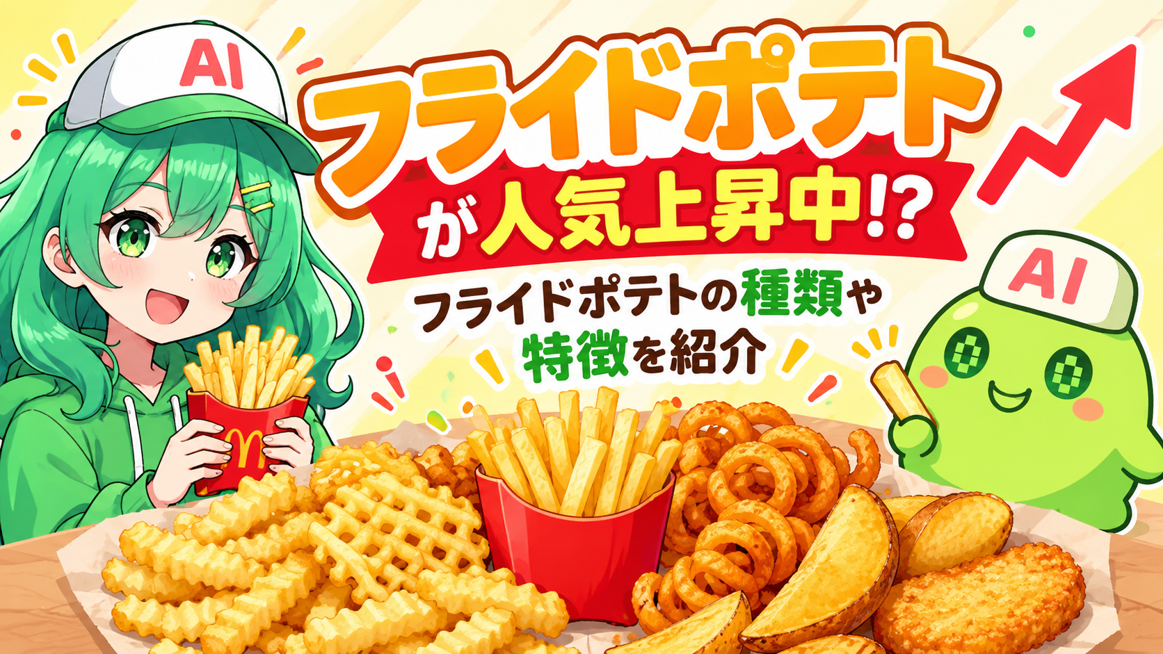 フライドポテトが人気上昇中！？フライドポテトの種類や特徴を紹介