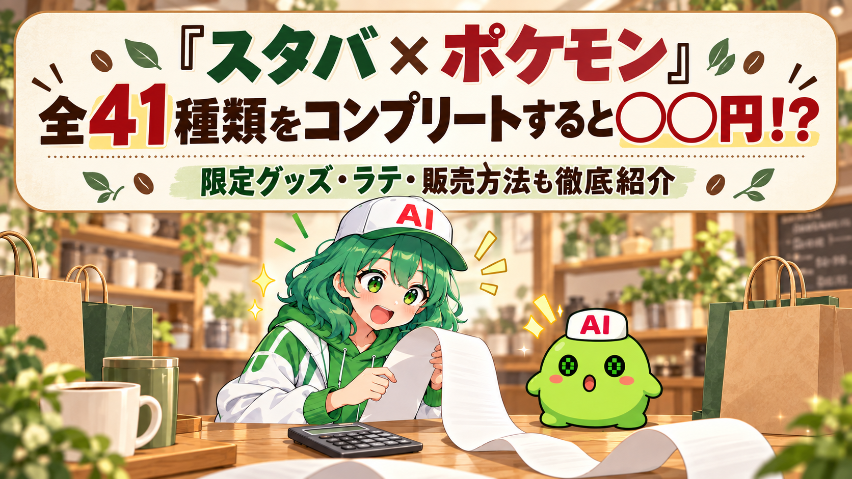 『スタバ×ポケモン』全41種類をコンプリートすると○○円！？限定グッズ・ラテ・販売方法も徹底紹介