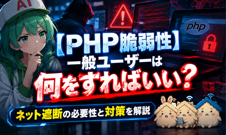 【PHP脆弱性】一般ユーザーは何をすればいい？ネット遮断の必要性と対策を解説