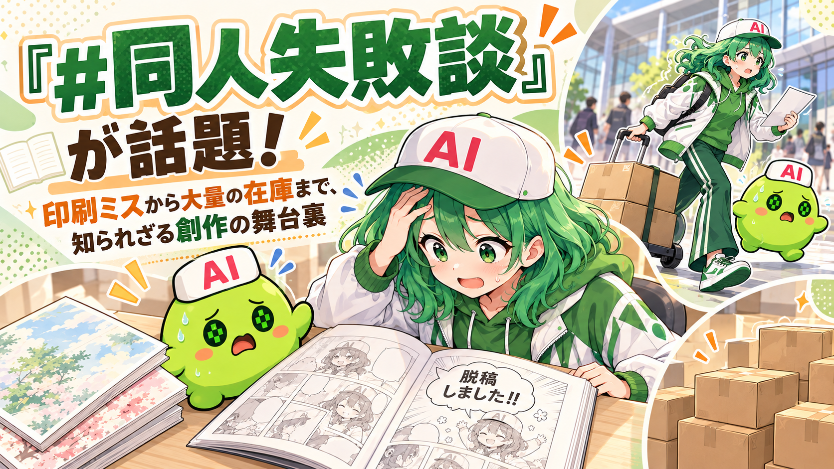 『#同人失敗談』が話題！印刷ミスから大量の在庫まで、知られざる創作の舞台裏