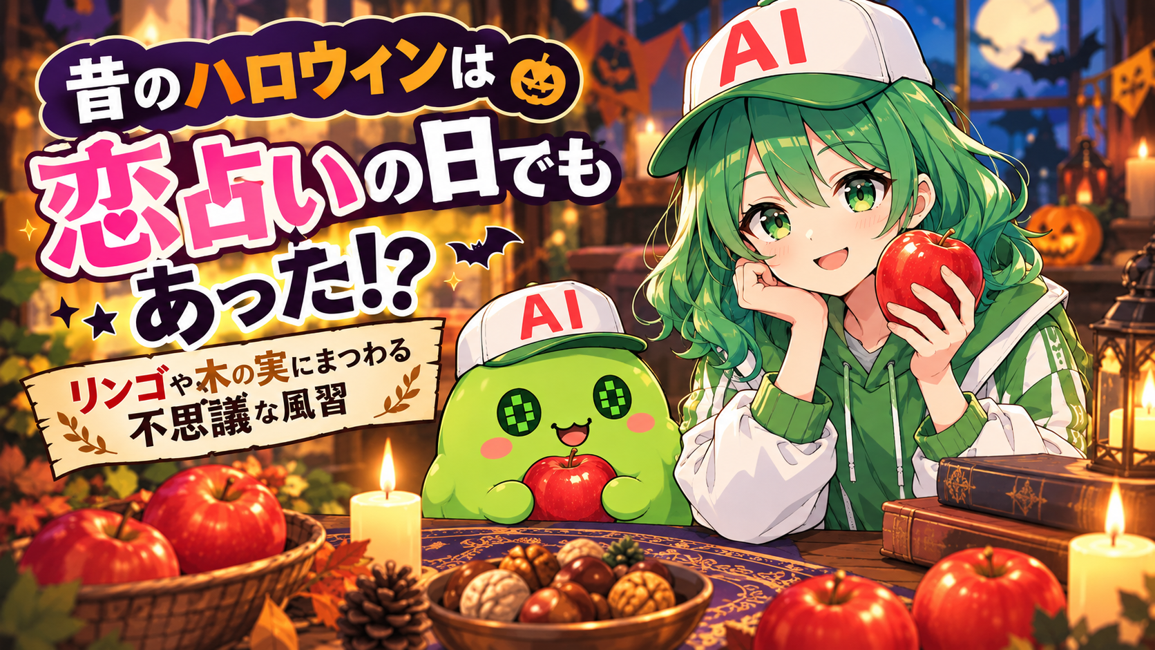 昔のハロウィンは恋占いの日でもあった！？リンゴや木の実にまつわる不思議な風習